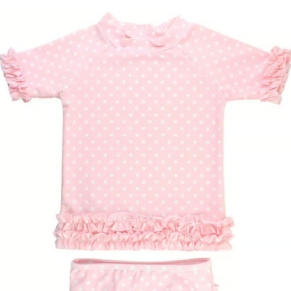 Ruffle Butts Swimsuit Rashguard 3t